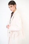 CAPPOTTO LUNGO CON FRANGE DIETRO BURRO