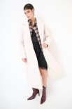 CAPPOTTO LUNGO CON FRANGE DIETRO BURRO