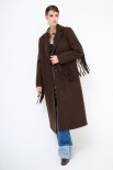 CAPPOTTO LUNGO CON FRANGE DIETRO MORO