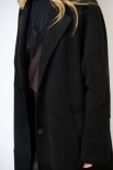 CAPPOTTO LUNGO OVERSIZE DAINETTO NERO