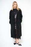 CAPPOTTO LUNGO OVERSIZE DAINETTO NERO
