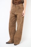 JEANS MACULATO LARGO MORO