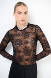 MAGLIA PARICOLLO PIZZO NERO