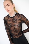 MAGLIA PARICOLLO PIZZO NERO