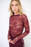 MAGLIA PARICOLLO PIZZO VINO
