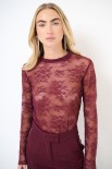 MAGLIA PARICOLLO PIZZO VINO