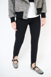 LEGGINS PUNTO MILANO CON ELASTICO CAVIGLIA NERO