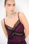 TOP CON PIZZO RASO VINO