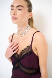 TOP CON PIZZO RASO VINO