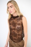 TOP SMANICATO PIZZO MORO