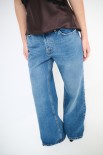 JEANS DRITTO STONE VITA ALTA BLU