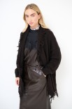 CARDIGAN APERTO FRANGE + CINTURA MORO