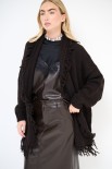 CARDIGAN APERTO FRANGE + CINTURA MORO