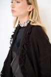 CARDIGAN APERTO FRANGE + CINTURA MORO