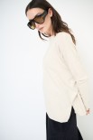 MAGLIA OVER PARICOLLO BEIGE