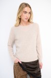 MAGLIA PARICOLLO MISTO CACHEMIRE BEIGE