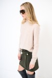 MAGLIA MEZZO COLLO MISTO CACHEMIRE BEIGE