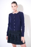 CARDIGAN PARICOLLO GIOIELLO BLU