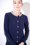 CARDIGAN PARICOLLO GIOIELLO BLU
