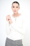CARDIGAN PARICOLLO GIOIELLO BURRO