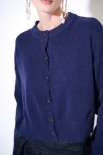 CARDIGAN PARICOLLO COSTA ALTA FONDO BLU