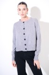 CARDIGAN PARICOLLO COSTA ALTA FONDO GRIGIO MEDIO