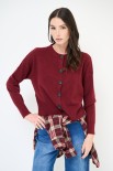 CARDIGAN PARICOLLO COSTA ALTA FONDO VINO
