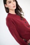 CARDIGAN PARICOLLO COSTA ALTA FONDO VINO