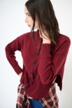 CARDIGAN PARICOLLO COSTA ALTA FONDO VINO