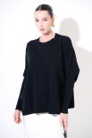 MAGLIA OVER PARICOLLO NERO