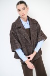 CAPPOTTO CORTO DOPPIO PETTO RESCA BOUCLE MORO