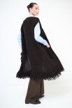 GILET LUNGO FRANGE + TASCHE MORO