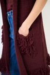 GILET LUNGO FRANGE + TASCHE VINO