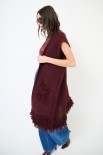 GILET LUNGO FRANGE + TASCHE VINO