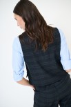 GILET TASCHINE BLU