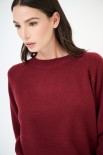 MAGLIA PARICOLLO GIRO MANICA RAGLAN BORDEAUX