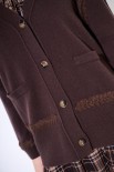 MAXI CARDIGAN LANA CON RICAMI COFFEE