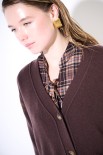 MAXI CARDIGAN LANA CON RICAMI COFFEE