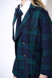 GIACCA QUADRO OVER DOPPIO PETTO BLU