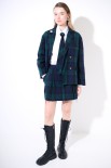 GIACCA QUADRO OVER DOPPIO PETTO BLU