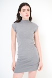 ABITO CORTO SCOLLO CRATERE GRIGIO