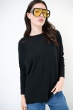 MAGLIA OVER MICROPAILLETTES NERO