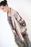CARDIGAN MULTI ETNICO BEIGE