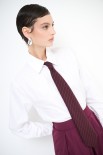 CAMICIA POPELINE CRAVATTA BORDEAUX