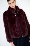 PELLICCIA CORTO COLLO ALTO VINO