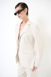 GIACCA SLIM 1 BOTTONE COLORATO BURRO