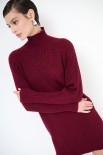 MAGLIA COSTINA MANICA RAGLAN VINO