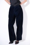 PANTALONE DRITTO SCAMOSCIATO JEANS