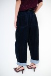 PANTALONE OVETTO SCAMOSCIATO JEANS