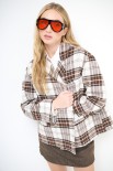 GIACCA CHECK OVER DOPPIO PETTO BURRO